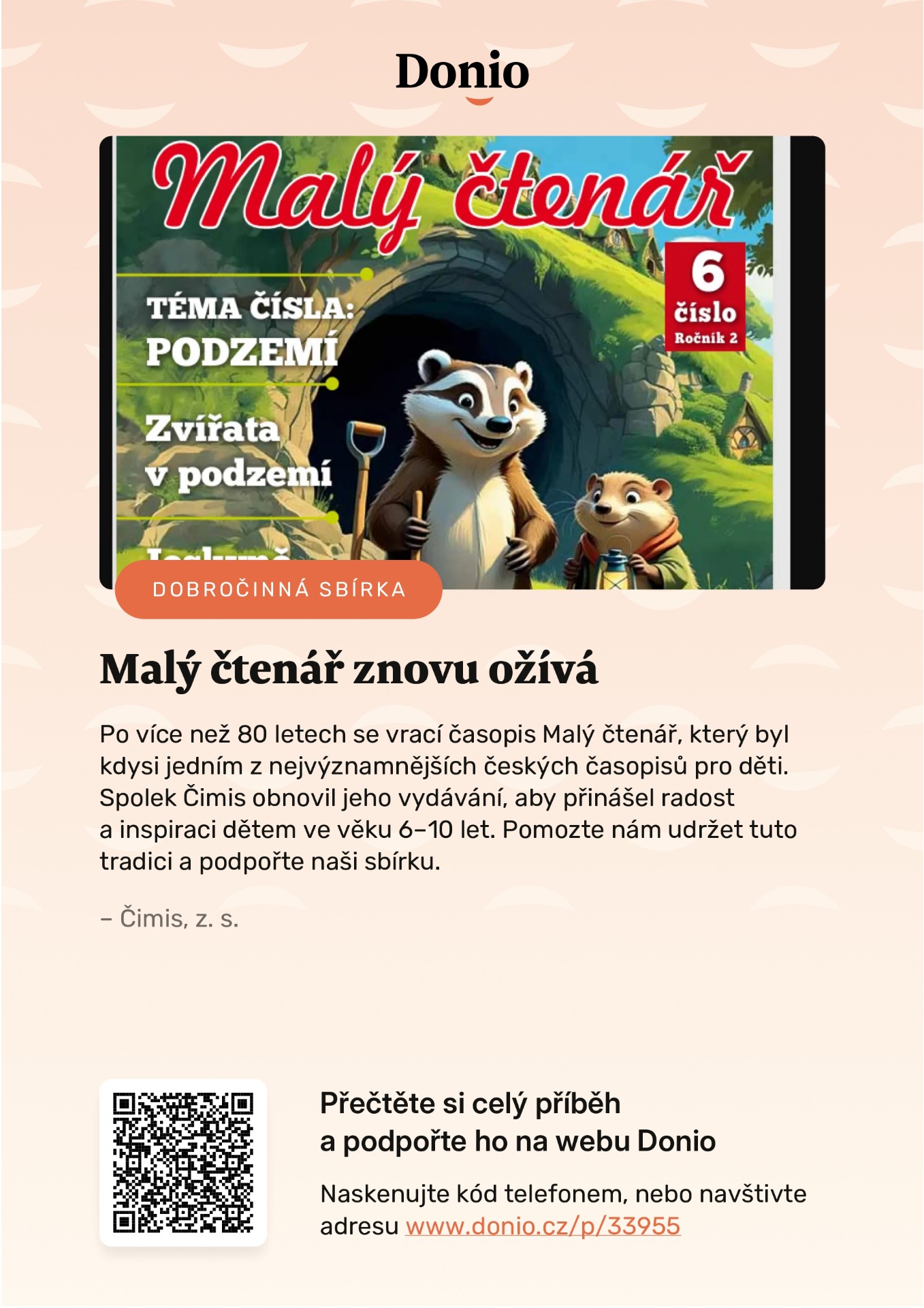 SBÍRKA NA PODPORU ČASOPISU